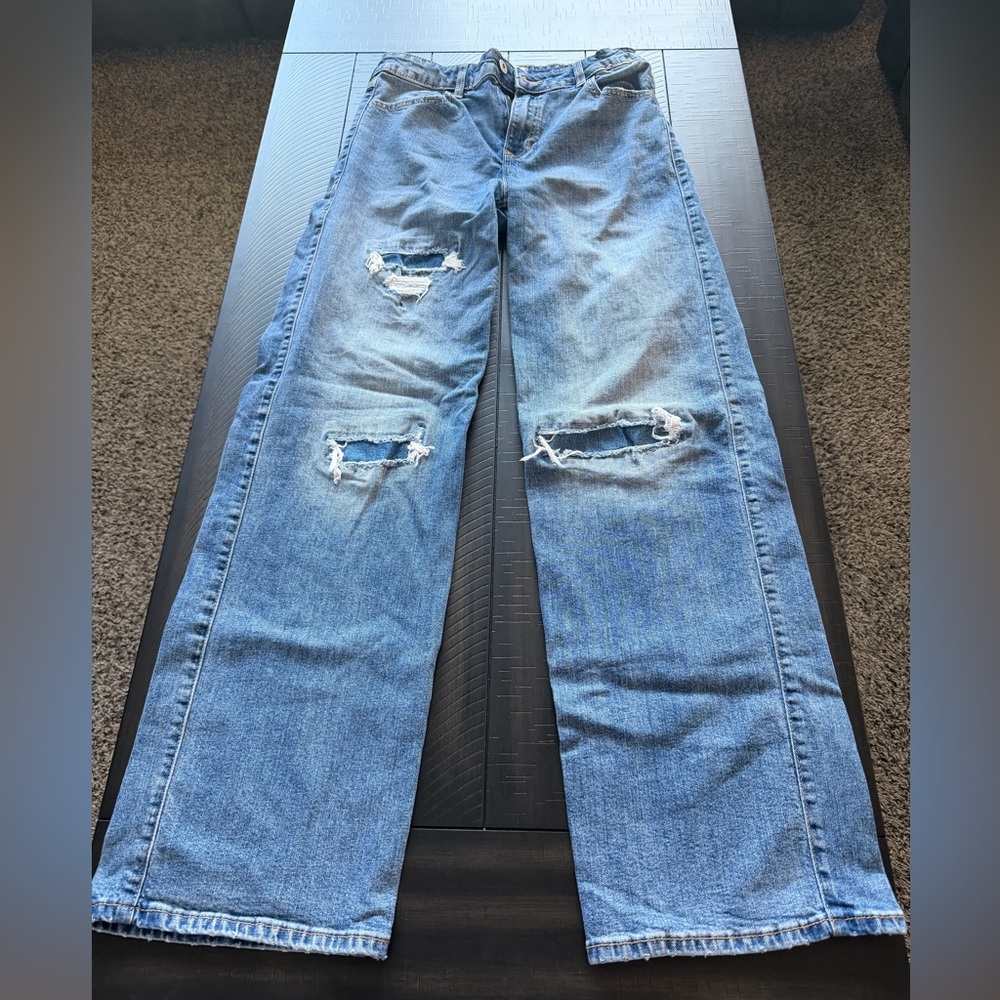 Abercrombie kids- Girls 15/16 long. High rise wide leg. 30” length